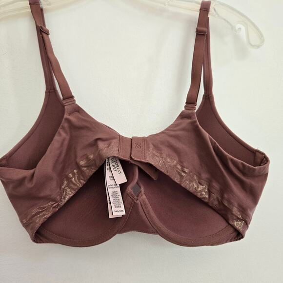 Victoria's Secret Perfect Shape Bra Padded Mauve Underwire 34D - Picture 6 of 10